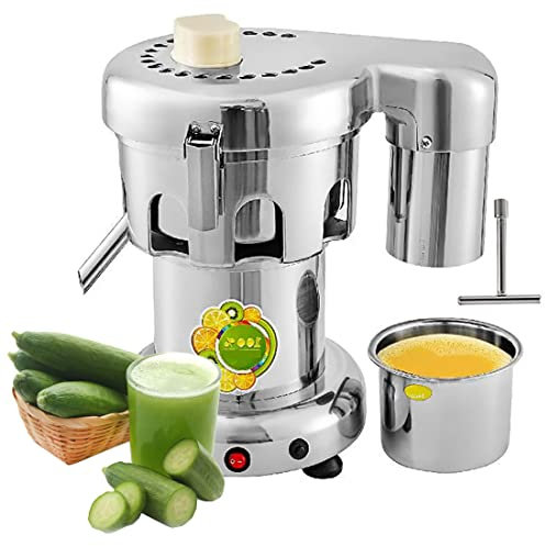 LJPZYOY Spremiagrumi Elettrico, estrattore di Succo Commerciale da 2 Litri con Grande tramoggia di Alimentazione, Macchina centrifuga per spremitura Resistente per ristoranti, succhi per Hotel