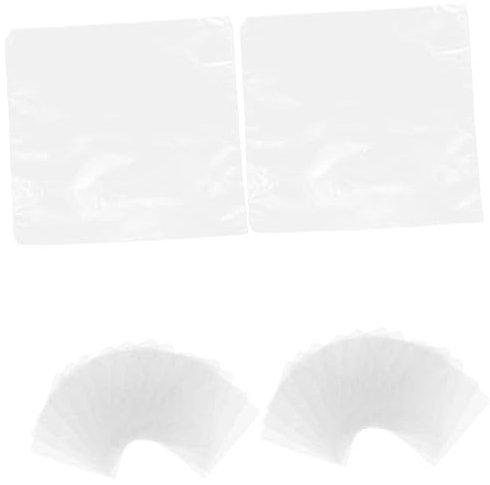 KONTONTY 200 Stück Transparente Wasserdichte Schrumpffolie Mit Hoher Schrumpfrate Für Badekugeln, Seifen Und Diy Bastelarbeiten, Schutzverpackung Für Vielfältige Produkte