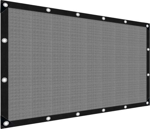 Filet d'ombrage avec œillets - 3 x 4 m - Voile d'ombrage de jardin - Protection solaire - Filet d'ombrage pour serre, terrasse, plantes, poulailler, coupe-vent et perméable à l'eau