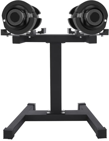 Garbenat Hantelständer Belastbarkeit 136KG Hantelscheibenständer Multifunktional Kurzhantelständer für Verschiedene Formen Hanteln 67cm Hohe Einstellbar Hantelablage für Hause, Büro