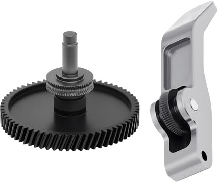 Kit di trasmissione in acciaio al carbonio per Bambu Lab A1 – Ingranaggio elico con albero integrato e manico in alluminio – Set di ingranaggi estrusori rivestiti DLC per stampanti 3D A1 e A1 Mini
