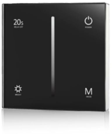 Harewtwy Modalità di Dissolvenza 86 Pannello Dimmer Triac Ultra Sensibile In Vetro Ad Alta per AC 110 V 230V per Lampade A LED Dimmerabili CA Nero
