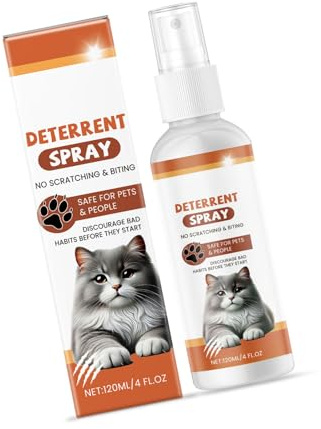 LSTTBO Aerosoles antitrepadores de 120 ml para gatos, base de cítricos, disuasión de muebles, protección de daños y prevención de daños en interiores, aerosoles disuasivos para mascotas para gatos
