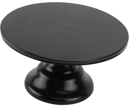 BESPORTBLE Piatto Torta Nero in Ferro, Supporto Creativo Riutilizzabile | Forma Creativa, Facile da Pulire, Aspetto Gradevole, Supporto per Frutta e Dessert