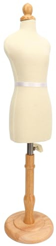 AMONIDA Maniquí de Sastre con Forma de Vestido Femenino Profesional Ajustable para Coser y Hacer Patrones Fácilmente, Hecho con Material de Primera Calidad, para Sala de Costura/boutique (Haya,