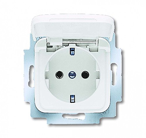 Busch-Jaeger Steckdose mit Klappdeckel, 20EUK-214