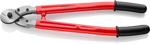 KNIPEX Drahtseil- und Kabelschere tauchisoliert verzinkt 600 mm 95 77 600