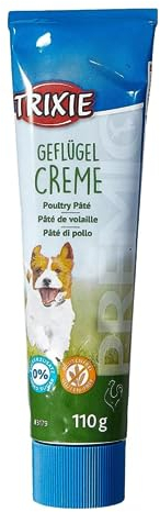 TRIXIE Hundeleckerli PREMIO Hunde-Geflügelcreme 110g - Premium Leckerlis für Hunde glutenfrei - ohne Getreide & Zucker, schmackhafte Belohnung für Training & Zuhause - 3179