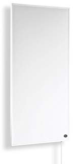 Calefacción por infrarrojos de pared Mando a Eco 1200 W con protección de calor 3 años de garantía Producto CE, blanco, plateado, 1200 Watt