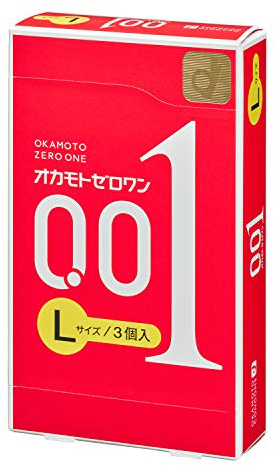 Okamaoto Condoms Zero One L size 0.01mm 3Pieces