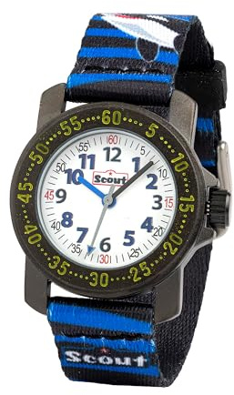 Scout Jungen Analog Quarz Uhr mit Textil Armband 376.009