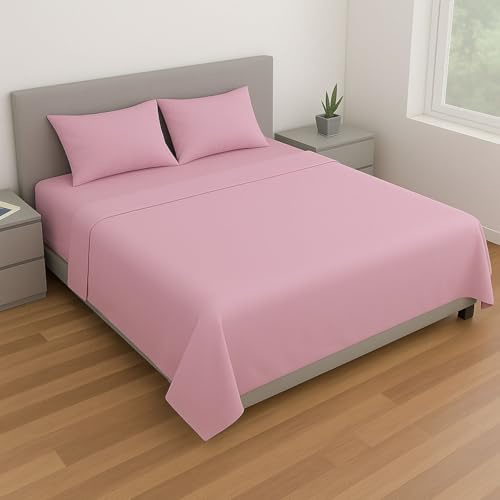 Leonardo Home - completo matrimoniale da Letto in cotone - compreso nel completo 1 lenzuolo - 2 federe per cuscini standard - 1 sotto con angoli