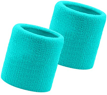 Flintronic Serre Poignets Bracelets pour Sports, 2 Pièces Bracelet Poignet de Sport, Serre Poignet Sweatbands Absorbants pour Gym/Tennis/Course/Basket-Ball