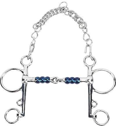 Chaîne En Acier Robuste Pour Cheval, Chaîne De Mors De Bordure Western Easy Clip, Mors De Bouche De Cheval 125 Mm En Acier Inoxydable, Mors De Filet De Cheval Pour L'entraînement De L'équipement