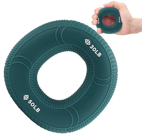 Gungtj Entrenador de fuerza de agarre, pinza de mano de silicona | Pinza de mano antideslizante de silicona,Herramienta ligera de construcción muscular, ayuda de entrenamiento de agarre para