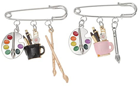 Broches de Revers 2 Pièces en Alliage, Insignes Vestimentaires Décoratifs