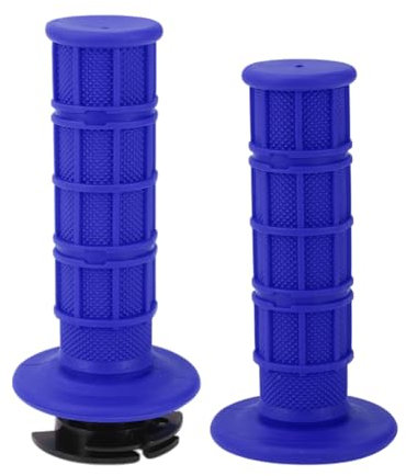 VekAuto 7/8 22mm 15/16 24mm Motorrad Hand Griffe Cover Kit rutschfest TPR Lenker Griffe für Motorrad Roller Fahrrad ATV Blau 1 Set
