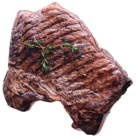 VANZACK Oreiller de Steak Peluche de Simulation Doux pour Câlins Décoration Amusante pour Maison et Bureau