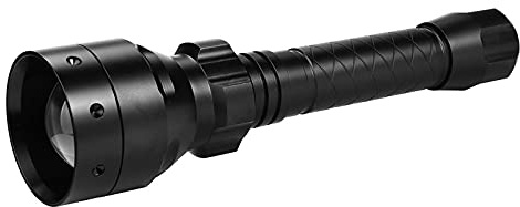 Long Range Infrared 10W Torch with 940nm IR Light 18650 Battery T50 Flashlight for Night (black, One Size)