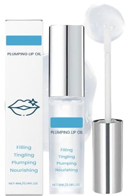 Plumping Lip Shot, Lip Plumper, sérum repulpante à lèvres avec acide hyaluronique, Hydrating Lip Plumper Shot, Huile à essence pour la lèvre pour lèvres sèches, Lignes de lissage (1pc)