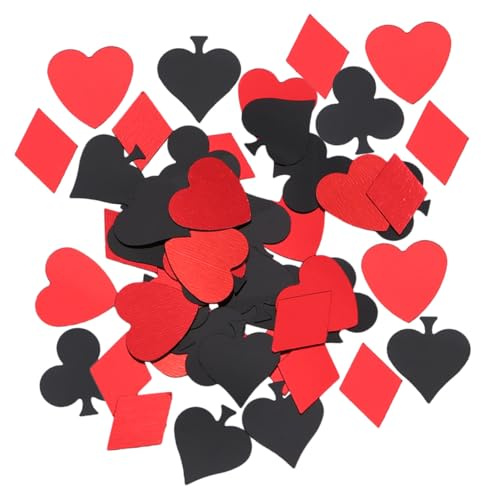 HOODANCOS Decorazioni Sparsi Sul Tavolo Scarti di Poker Colorati 90G Decorazioni per Feste di Matrimonio e Compleanni Ritagli Poker per Addobbi Tavolo e Inviti