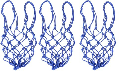 balacoo Set 3 Borse in Rete di Nylon Impermeabili Chiusura Regolabile per Palloni da Basket e Calcio, per Scuole e Aziende