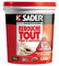 Sader Rebouche Tout - Enduit de Rebouchage Intérieur Prêt à l'Emploi - Tous Supports - Rebouchage et Égalisation de Trous et Fissures Jusqu'à 1 cm - Joint Plaque de Plâtre - Pot de 1,5kg