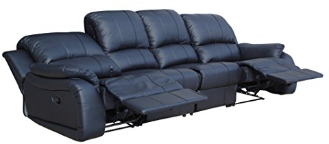 Voll-Leder Couch Sofa-Garnitur-Relaxsessel Fernsehsessel 5129-4-S