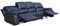 Voll-Leder Couch Sofa-Garnitur-Relaxsessel Fernsehsessel 5129-4-S