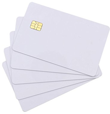 YARONG-10 PCS IC de PVC blanco con tarjeta SLE 4442 ISO 7816 en blanco Smart Contact IC Card
