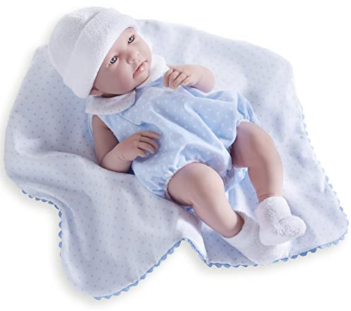 JC Toys La Newborn – realistisk 17 anatomiskt korrekt REAL BOY babydocka