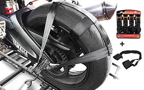 Hinterrad Lenker Spanngurte Kompatibel mit Kawasaki ER-6f / ER-6n