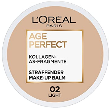 L'Oréal Paris Age Perfect straffender Make-up Balm 02 Light, pflegendes Make-up Wunder für gesund aussehende Haut, 18ml