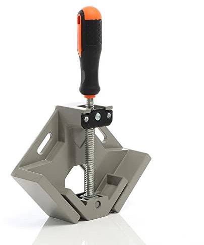 XPOtool Étau angulaire 90° en aluminium avec mâchoire pivotante, Pince d’équerre p bois, métal, etc.