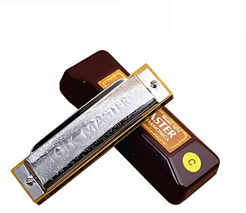 Folkmaster 1072 Mundharmonika Standard Anfänger diatonische Blues Gaita 10 Löcher A B C D E F G AB BB Db Eb F # Musikinstrument (Bb)