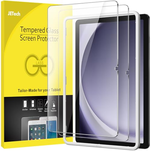 JETech Screen Protector for Samsung Galaxy Tab A11 Plus / A11+ / A9 Plus / A9+ 11-Inch 2025/2023 with Easy Installation Frame, Tempered Glass Film, HD Clear, 2-Pack