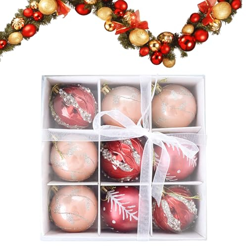 Christbaumkugeln Christbaumkugeln Christbaumkugeln bruchsicher 6cm und 8cm Wanddeko lose Weihnachtskugel bemalt