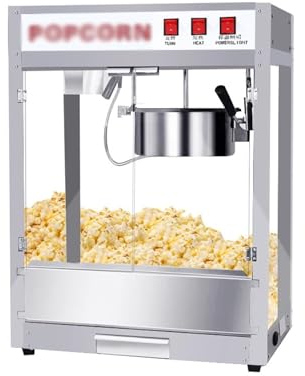 WAOCEO Popcorn machine Popcorn Machine Commercial Cinema Fully Automatic Electric Heating Popcorn Snack Puffer Popcorn Machine Popcorn Machine Equipment accessories