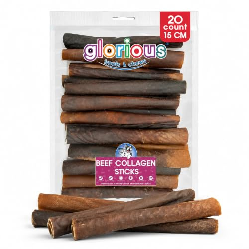 Glorious Treats and Chews - High-Protein Natural Beef Collagen Dog Chews, Long-Lasting, Single Ingredient Treat for Dental Health & Digestive Wellness