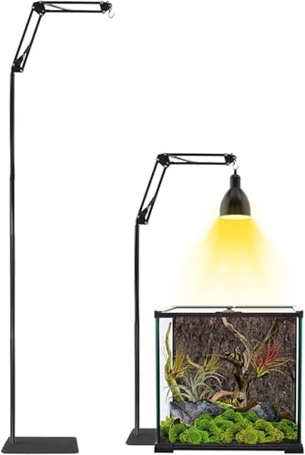 GlowUp Support de Lampe Réglable pour Reptile, Chauffant pour Aquarium Tortue, 40-140CM, Terrarium, Cages