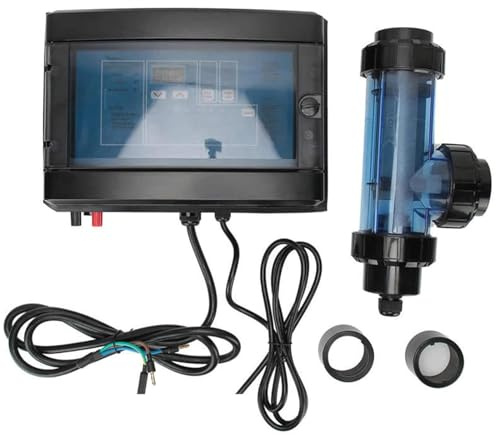 DDZJTPP 10/15/30/50/50G/H S-istema Generazione Cloro per Piscina di Acqua Salata per La Pulizia Automatica,Funzioni Complete Clorinatore per Generatore Funzionamento Semplice per Piscina Spa,50g/h