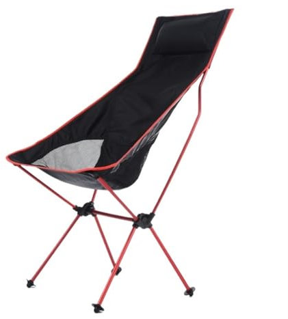 AMULONG Klappbarer Campingstuhl Tragbar, Kompakt, Ultraleicht, Robust, Für Grillen Im Freien, Picknick, Garten, Strand, Mit Tragetasche Reisestuhl Faltstuhl Anglerstuhl(D)