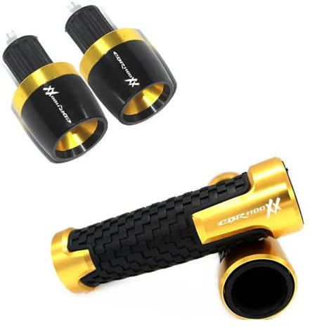 FÜR H&ONDA CBR1100XX Blackbird CBR 1100 XX 1997-2007 CBR 1100XX 7/8 22MM Lenker Handgriffe Griff Bar End Kappe Lenkergriffe(Gold)