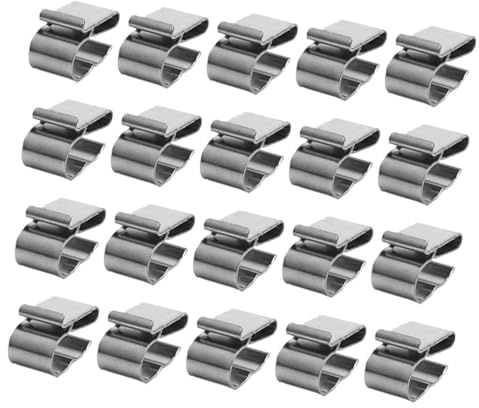Hemobllo 20piezas Abrazadera Para Cable Fotovoltaico De Acero Inoxidable Unidades Para Cables De Remolque Para Paneles Solares Sujetacables Para De Chasis