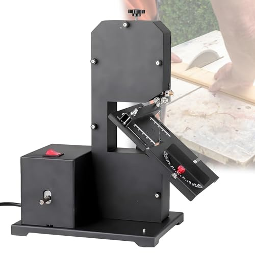 DOZPAL Kit Sega a Nastro Portatile - Sega a Nastro da banco da 1750 Giri/min,Sega da Tavolo elettrica, Macchina per Il Taglio di lastre acriliche/Pannelli di Legno/Schiuma, Altezza di Taglio di 70 mm