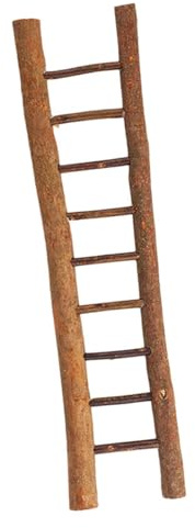 drburpily Kleine Holzleiter als Dekorationsobjekt für Festliche Anlässe. Diese rustikale Holzleiter eignet Sich hervorragend als DIY Zubehör für Weihnachtsdekorationen, L