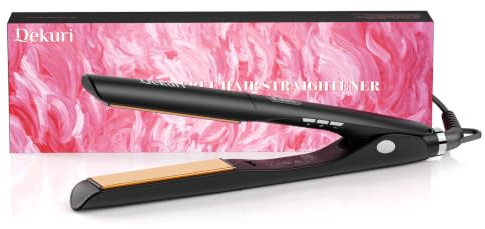 Piastra Capelli, Piastra per Capelli in Titanio | Riscaldamento Rapido in 30s, Display LED 120-230℃