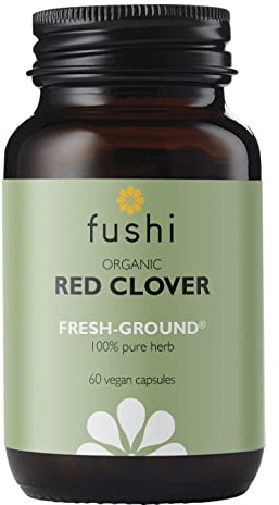 Fushi Organic Red Clover Capsules, 60 Caps | Fresh-Ground Whole Food | Rich in Minerals, Supports Women’s Health | Indigenously Sourced | Ethical, Vegan & Made in the UK