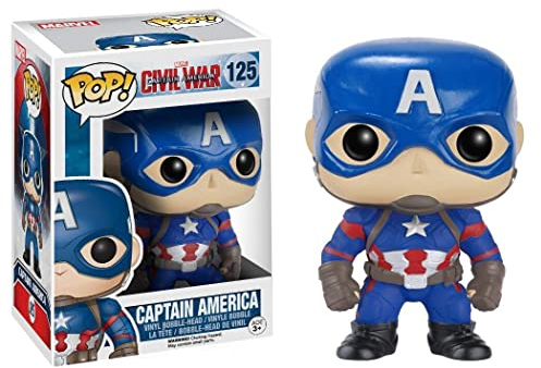Funko - Pop! Bobble Colección Marvel - Figura Capitán América (7223)
