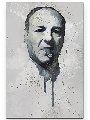 Tony Soprano 90x60cm auf Leinwand gespannt fertig zum aufhängen